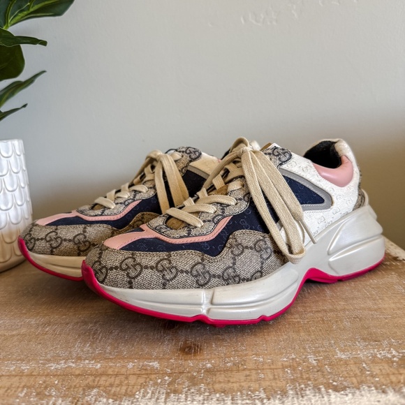 Gucci GG Rhyton Sneakers - Picture 1 of 8